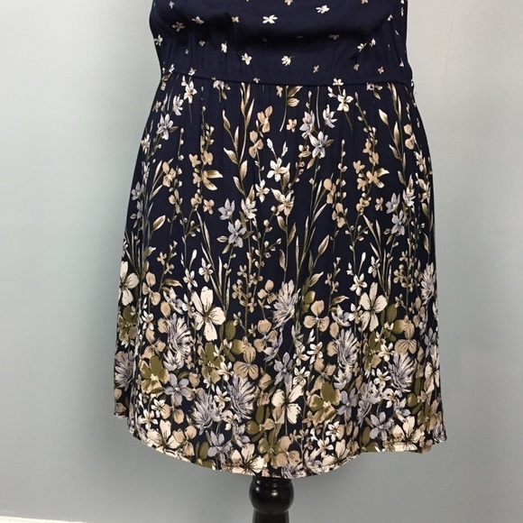 SANTORY Mini Boho Floral Faux Leather Strap Dress - Picture 7 of 15